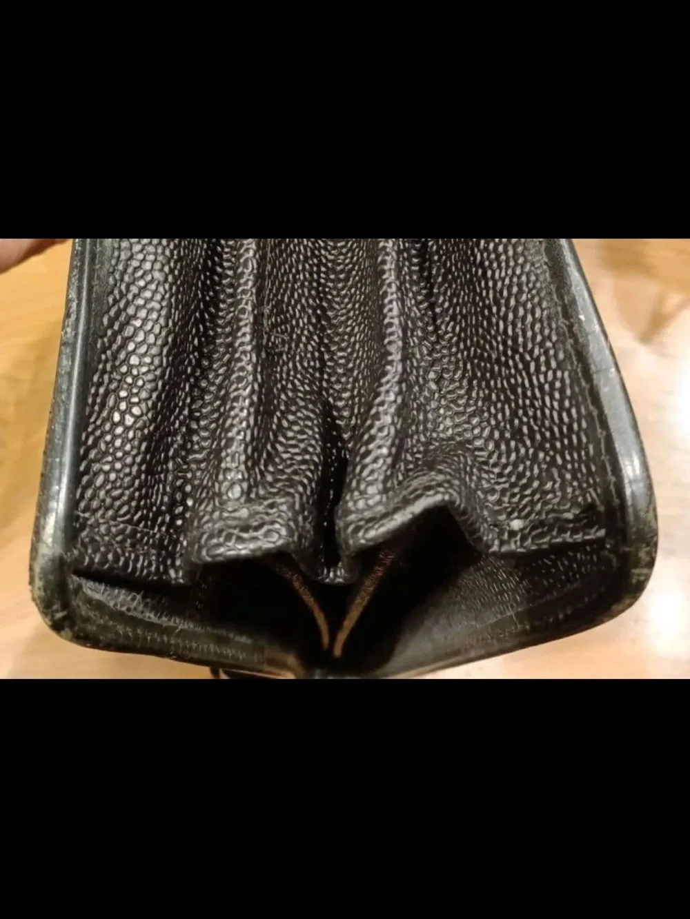 Mulberry Black Textured Leather Briefcase with Brass Lock